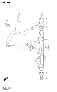 DF40A From 04003F-210001 (E01)  2012 drawing FUEL INJECTOR (DF60AQH:E40)