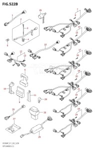 DF175AP From 17503P-240001 (E11)  2022 drawing OPT:HARNESS (1) (022)