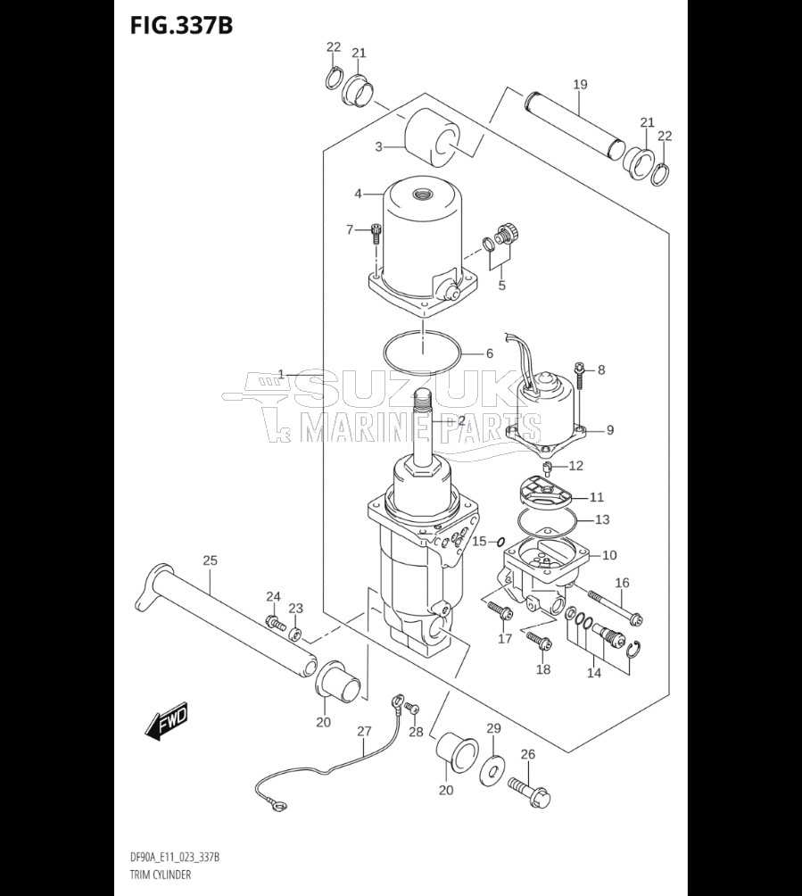 TRIM CYLINDER (022,023)