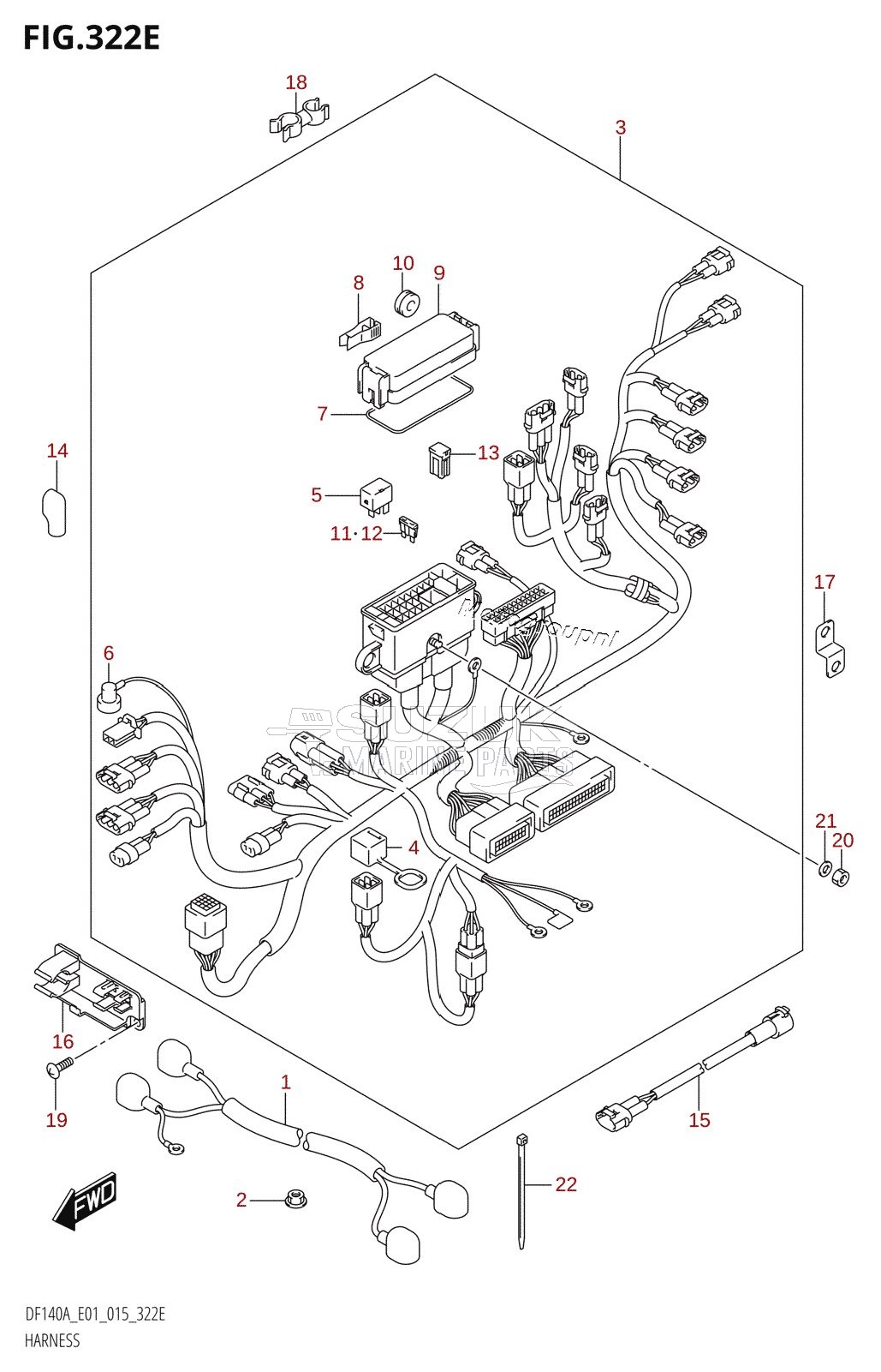 HARNESS (DF115AZ:E40)