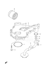 Outboard DF 40A drawing Oil Pump