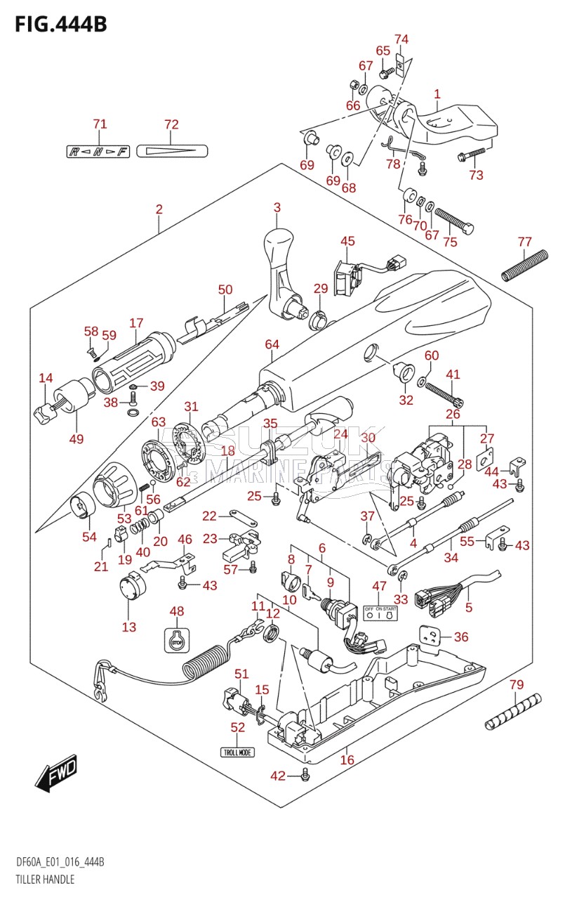 TILLER HANDLE (DF40ATH:E01)