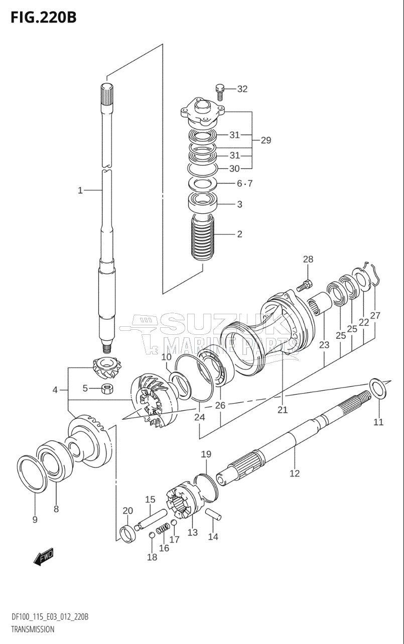 TRANSMISSION (DF115T:E03)