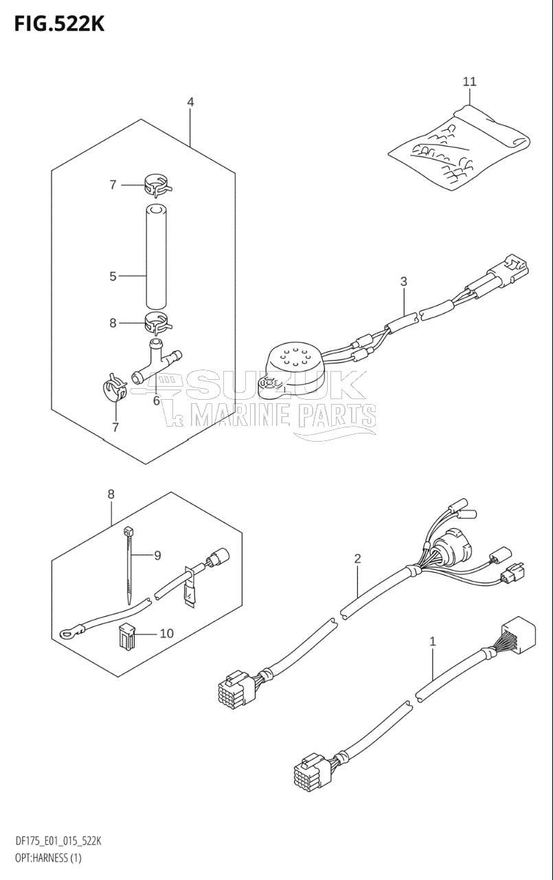 OPT:HARNESS (1) (DF175T:E40)