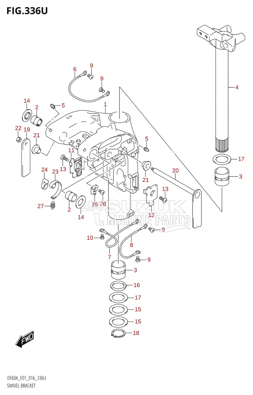 SWIVEL BRACKET (DF60AVTH:E40)