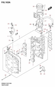 DF350A From 35001F-140001 (E11)  2021 drawing THROTTLE BODY (020,021)