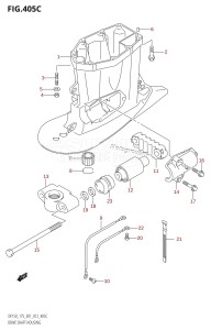 DF150 From 15002F-210001 (E01 E40)  2012 drawing DRIVE SHAFT HOUSING (DF150Z:E01)