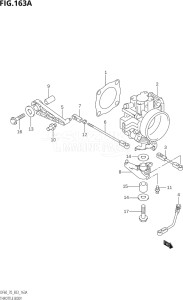 07001F-971001 (1999) 70hp E03-USA (DF70THX  DF70TX) DF70 drawing THROTTLE BODY