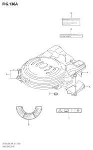 DF90A From 09003F-010001 (E01 E40)  2010 drawing RING GEAR COVER