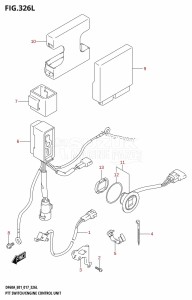 DF50A From 05003F-710001 (E01)  2017 drawing PTT SWITCH /​ ENGINE CONTROL UNIT (DF60ATH:E01)