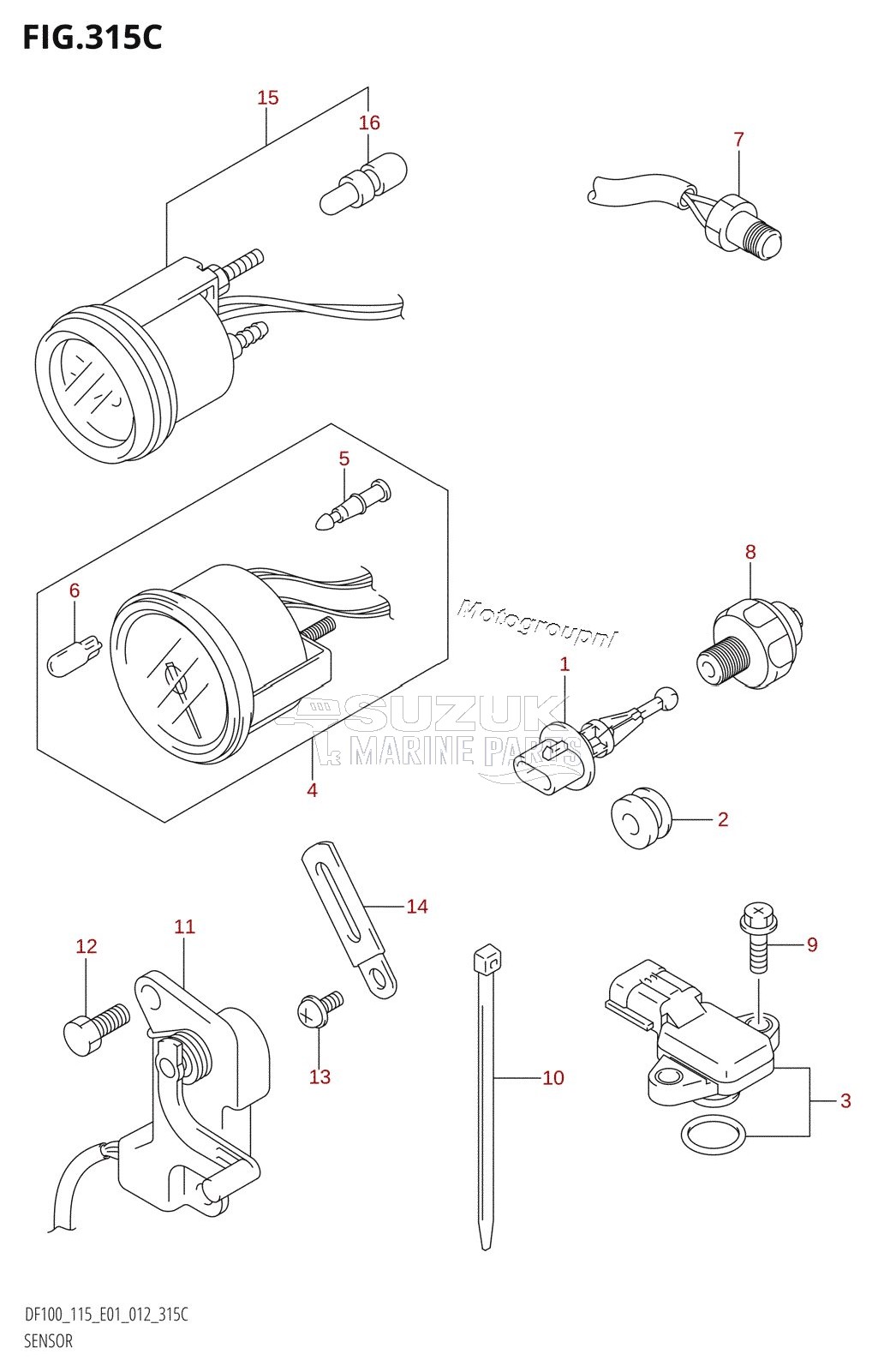 SENSOR (DF115T:E01)