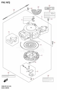 DF9.9B From 00995F-510001 (P01)  2005 drawing RECOIL STARTER (DF20AR:P01)