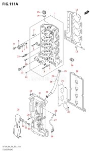 09002F-980001 (2009) 90hp E01-Gen. Export 1 (DF90ATK9) DF90A drawing CYLINDER HEAD