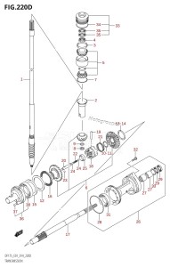 DF175Z From 17502Z-410001 (E01 E40)  2014 drawing TRANSMISSION (DF150TG:E40)