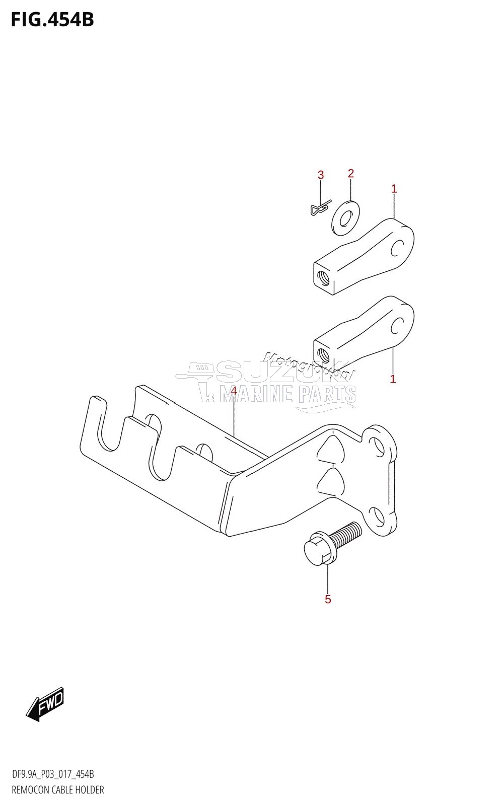 REMOCON CABLE HOLDER (DF9.9AR:P03)