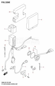 DF50A From 05003F-810001 (E01)  2018 drawing PTT SWITCH /​ ENGINE CONTROL UNIT (DF60A:E01,DF60ATH:E01)