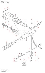 DT40 From 04005-310001 ()  2013 drawing TILLER HANDLE (DT40W:P40)