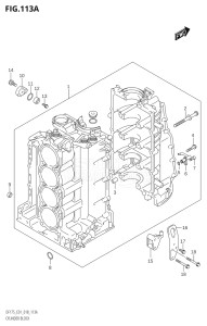 17502Z-810001 (2018) 175hp E01 E40-Gen. Export 1 - Costa Rica (DF175Z) DF175Z drawing CYLINDER BLOCK