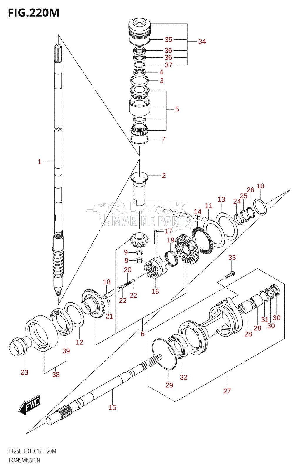 TRANSMISSION (DF250Z:E40)