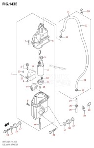 DF175Z From 17502Z-410001 (E01 E40)  2014 drawing FUEL VAPOR SEPARATOR (DF150Z:E01)