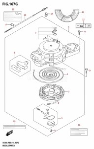 DF20A From 02002F-510001 (P03)  2015 drawing RECOIL STARTER (DF15ATH:P03)