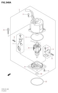 DF300Z From 30002Z-110001 (E03)  2011 drawing PTT MOTOR