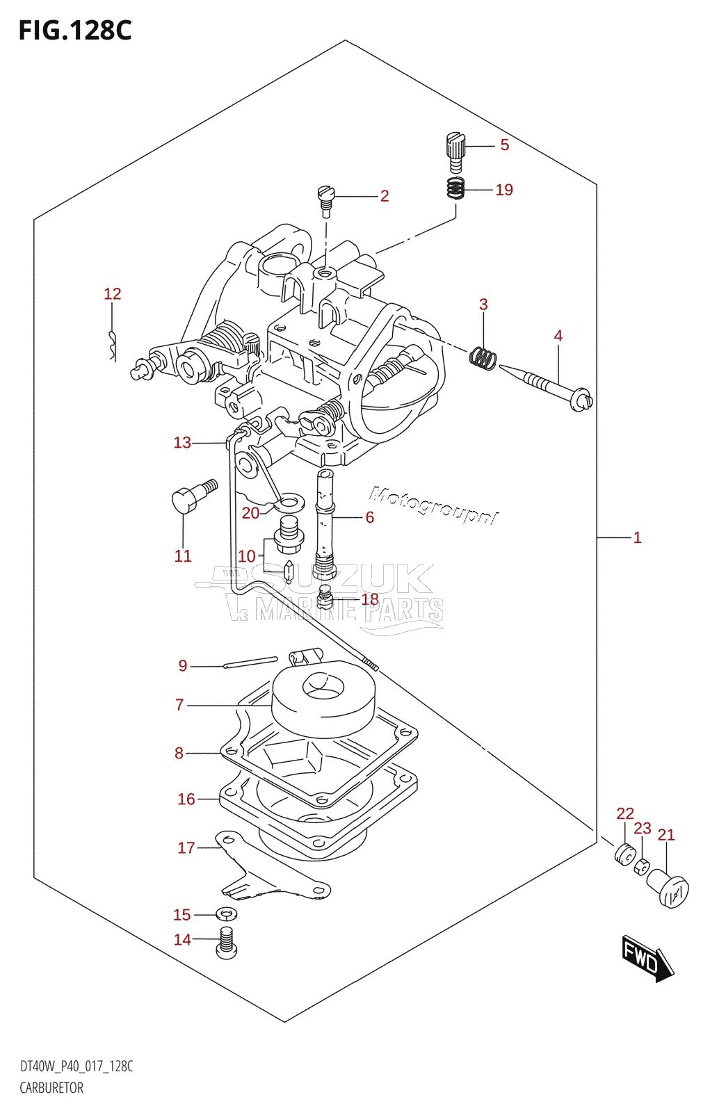 CARBURETOR (DT40W:P90)