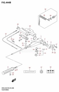 DF30A From 03003F-510001 (P03)  2015 drawing TILLER HANDLE (DF25ATH:P03)