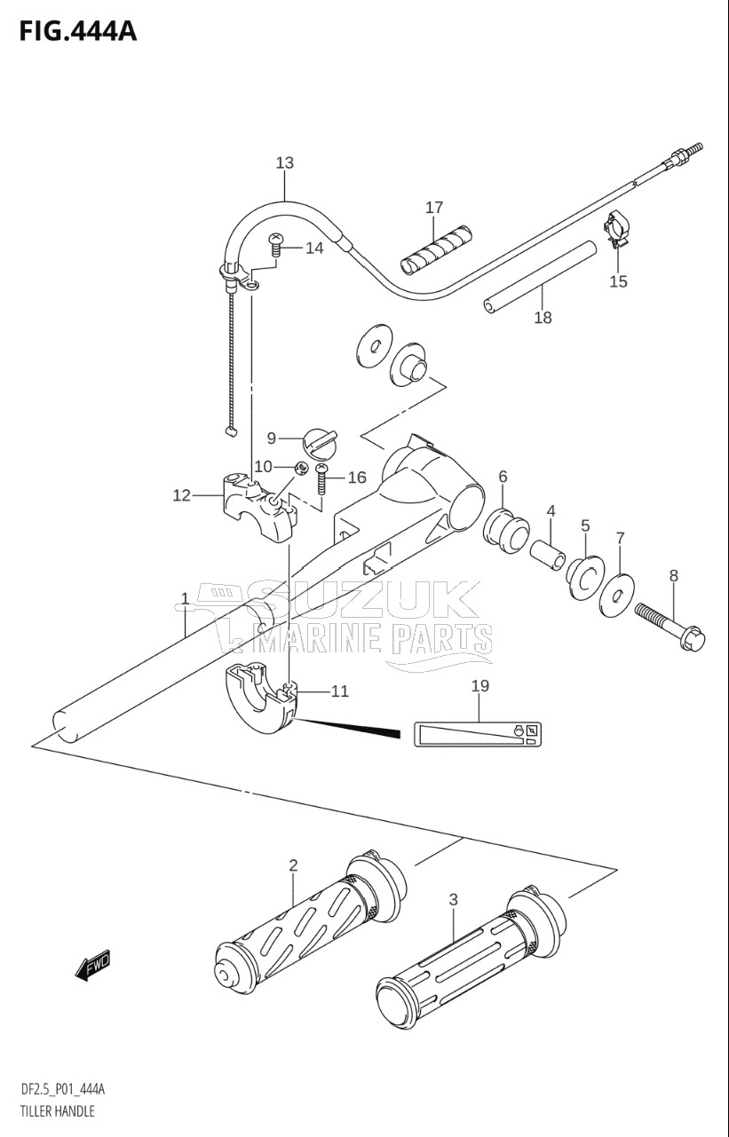 TILLER HANDLE