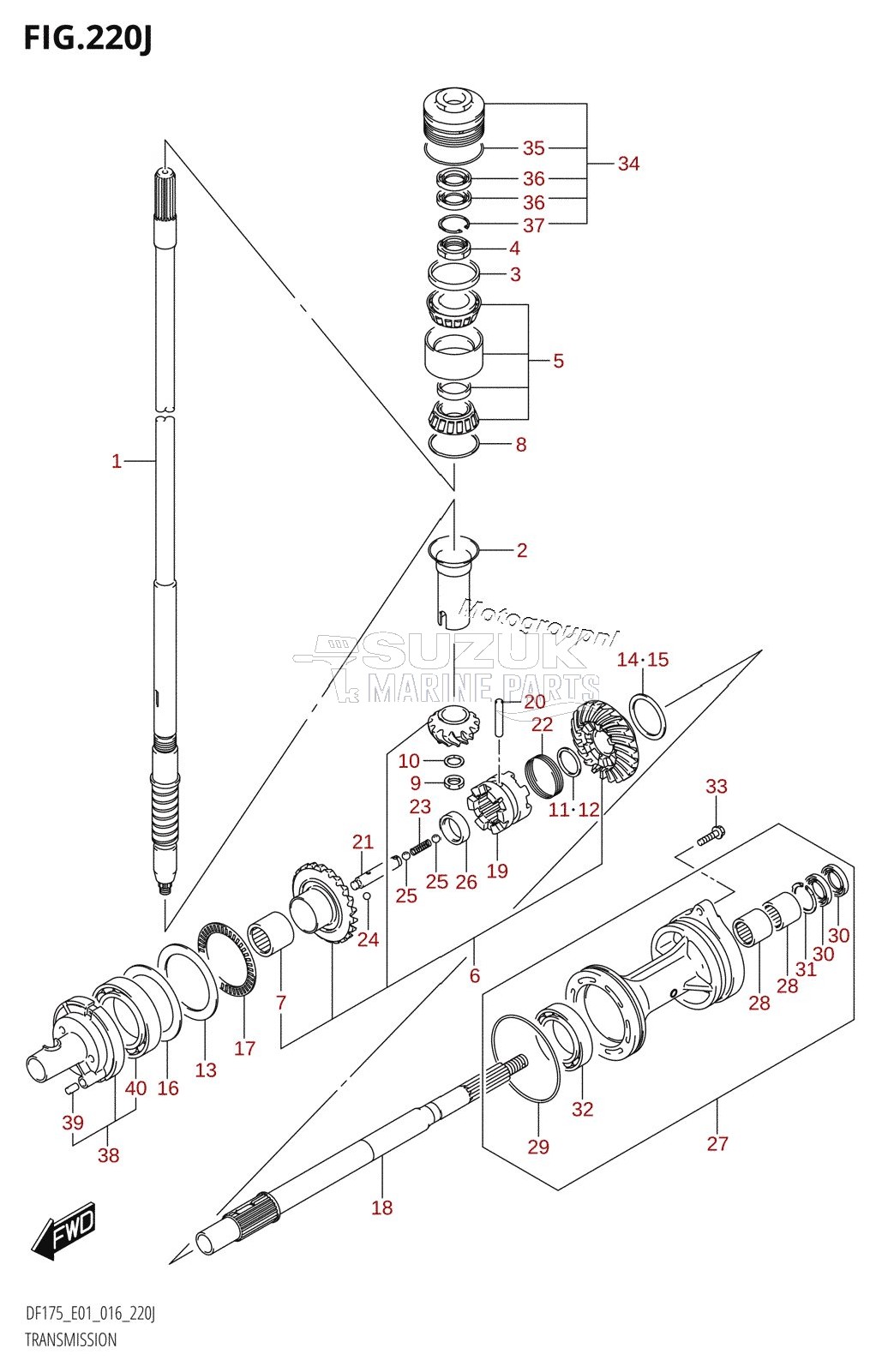 TRANSMISSION (DF175T:E01)