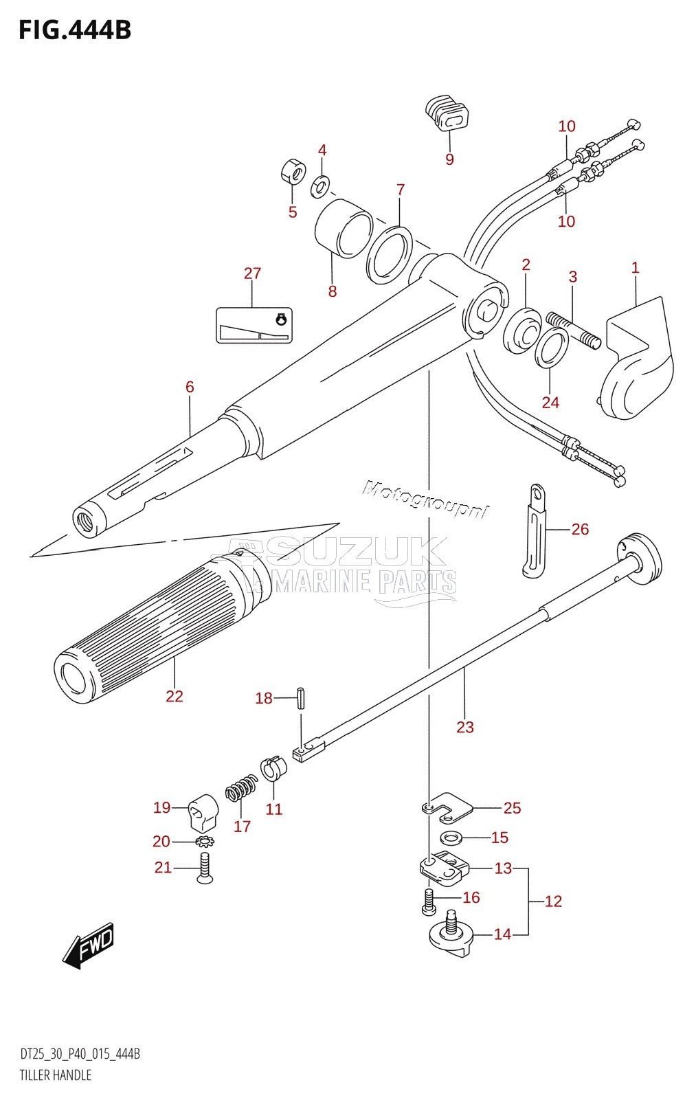 TILLER HANDLE (DT30:P40)