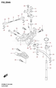 DF140BG From 14004F-440001 (E11 - E40)  2024 drawing CLUTCH SHAFT