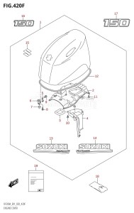 DF200A From 20003F-040001 (E01 E40)  2020 drawing ENGINE COVER (DF150AT:E40,DF150AZ:E40)