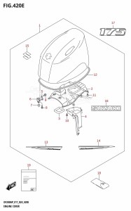 DF150AP From 15003P-440001 (E11)  2024 drawing ENGINE COVER (DF175AP)