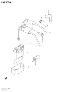 01503F-210001 (2012) 15hp P01-Gen. Export 1 (DF15  DF15R) DF15 drawing IGNITION COIL