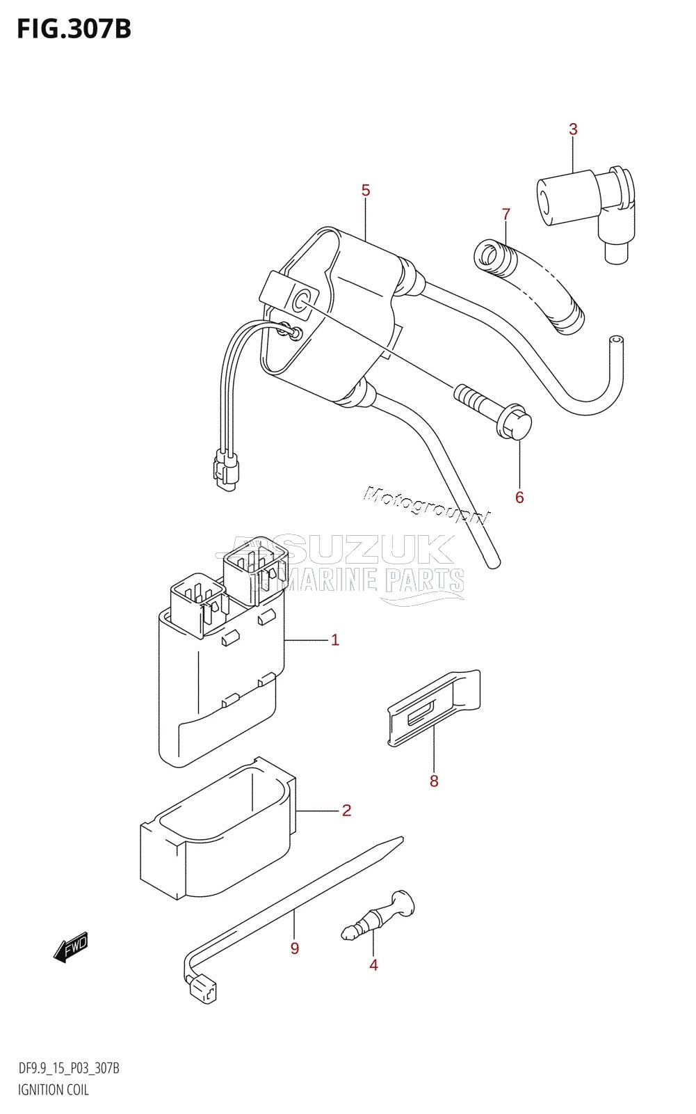 IGNITION COIL (K5,K6,K7,K8,K9,K10,011)