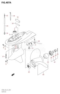 DF90A From 09003F-210001 (E03)  2012 drawing GEAR CASE