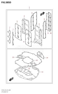 DF200Z From 20002Z-610001 (E03)  2016 drawing OPT:GASKET SET (DF225Z:E03)