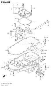 15002Z-210001 (2012) 150hp E01 E40-Gen. Export 1 - Costa Rica (DF150Z) DF150Z drawing ENGINE HOLDER