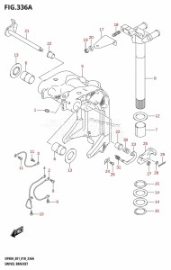 DF90A From 09003F-810001 (E01 E40)  2018 drawing SWIVEL BRACKET (DF70A,DF90A,DF100B)