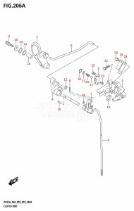 DF25A From 02504F-810001 (P03)  2018 drawing CLUTCH ROD (DF25A,DF25ATH,DF25AQ,DF30ATH)