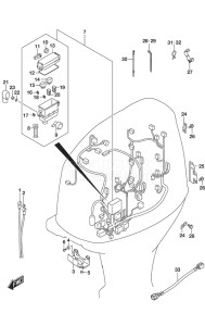 Outboard DF 175AP drawing Harness