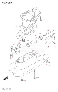 06002F-240001 (2022) 60hp E01 E40 E11-Gen. Export - Costa Rica (DF60AQH  DF60AQH  DF60AT  DF60AT  DF60ATH  DF60ATH) DF60A drawing DRIVE SHAFT HOUSING (SEE NOTE)