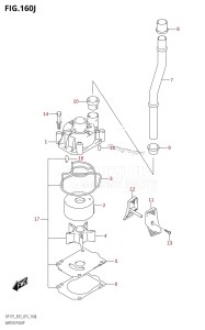 DF175T From 17502F-510001 (E03)  2015 drawing WATER PUMP (DF150ST:E03)