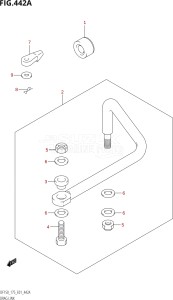 15002Z-010001 (2010) 150hp E01-Gen. Export 1 (DF150ZK10) DF150Z drawing DRAG LINK