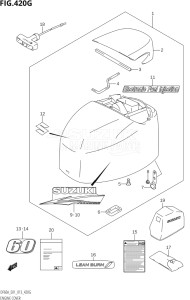 04003F-310001 (2013) 40hp E01-Gen. Export 1 (DF40A  DF40AQH  DF40AST  DF40ATH) DF40A drawing ENGINE COVER (DF60A:E01)
