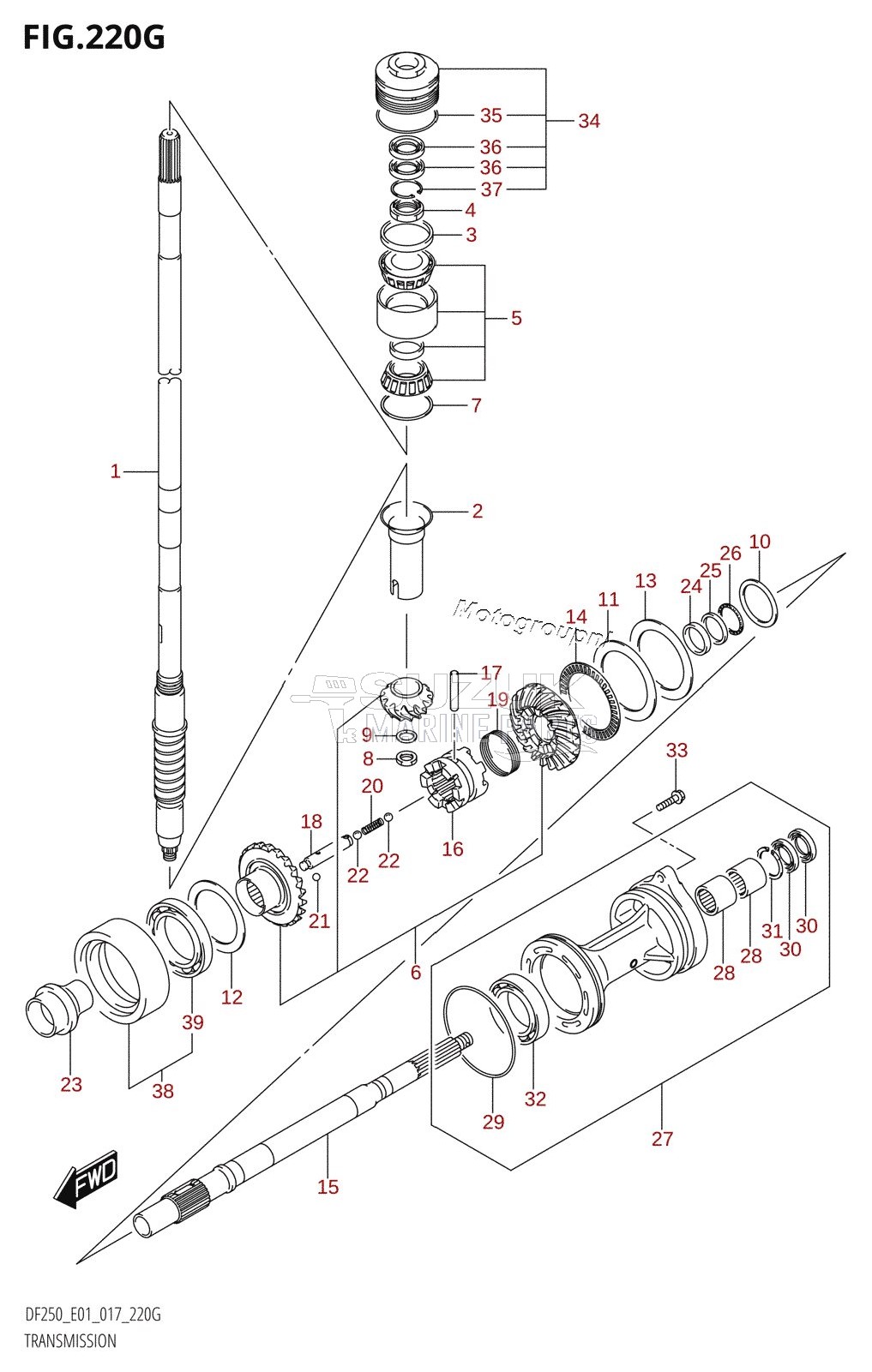 TRANSMISSION (DF225Z:E01)