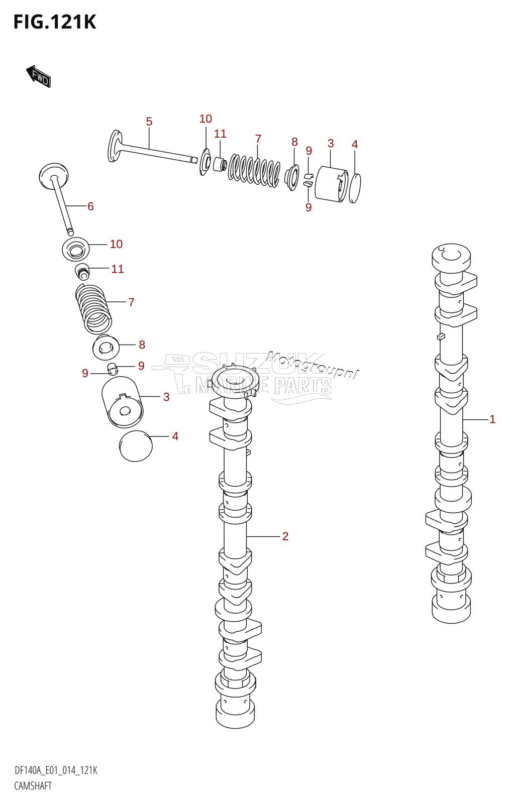 CAMSHAFT (DF140AZ:E40)