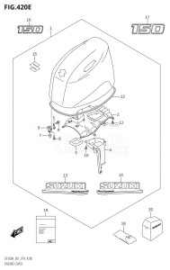 DF150AZ From 15003Z-910001 (E01 E40)  2019 drawing ENGINE COVER (DF150AT:E01,DF150AZ:E01)