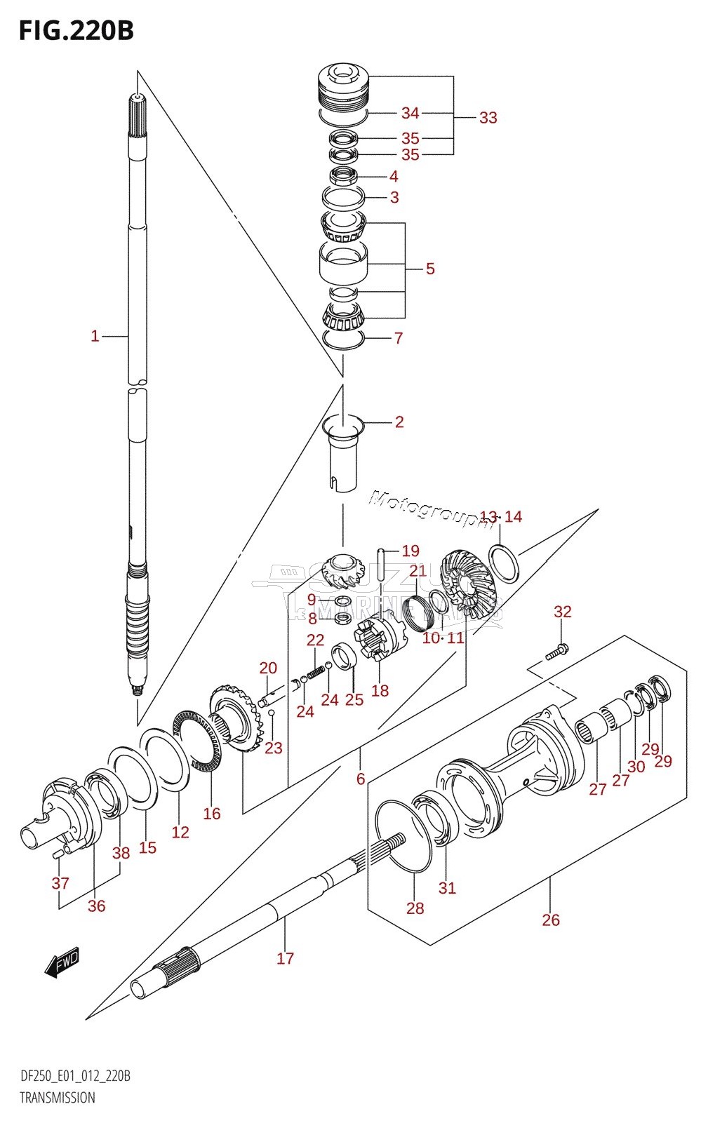 TRANSMISSION (DF200T:E40)